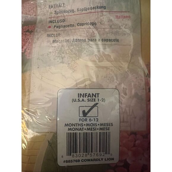 cowardly lion 6-12 - Picture 3 of 3